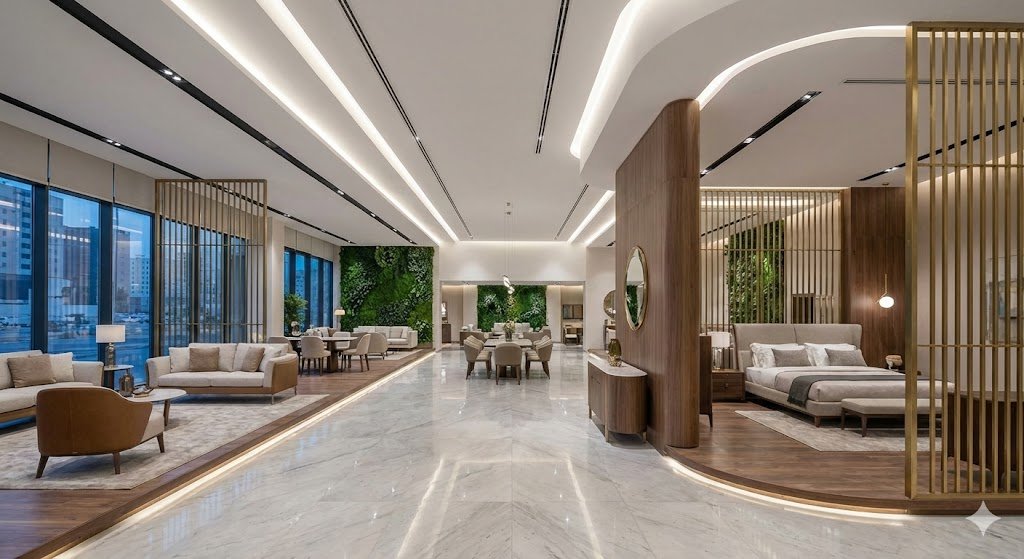 معارض Dome Furniture — تجهيز داخلي