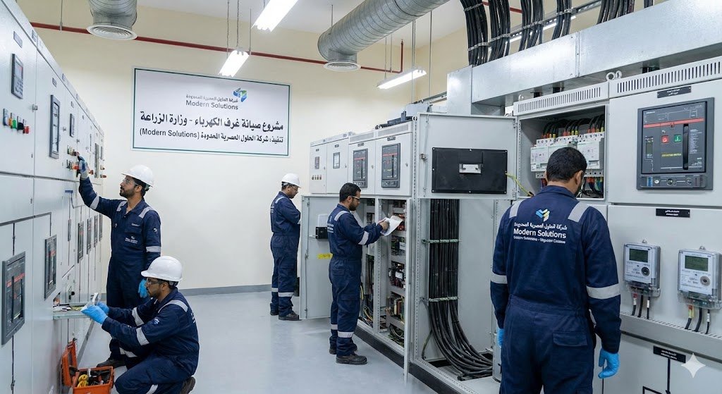 وزارة الزراعة — صيانة غرف الكهرباء