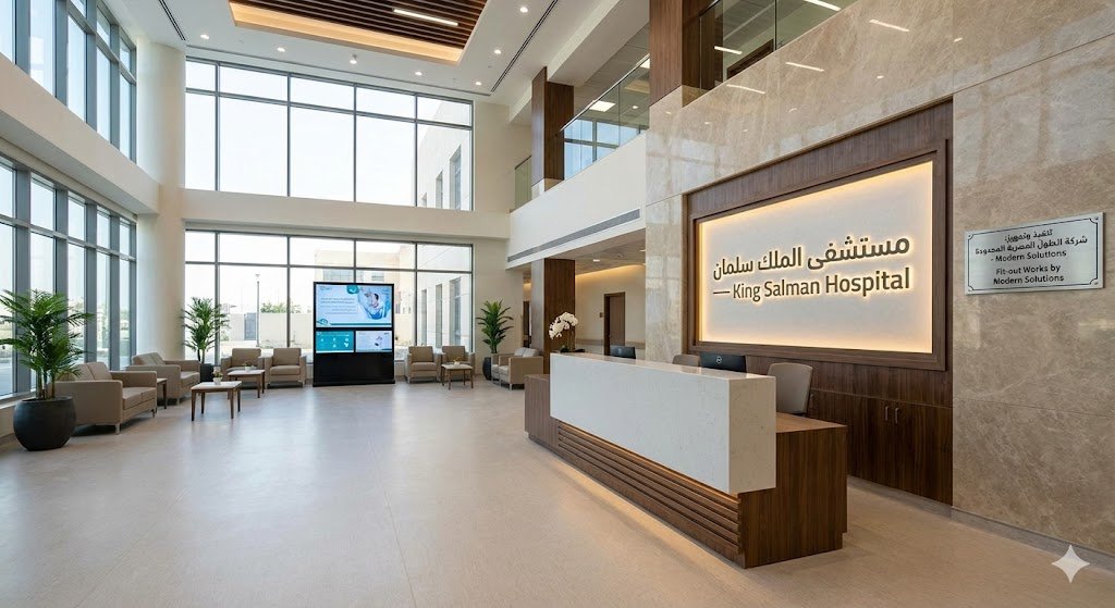 مستشفى الملك سلمان — أعمال تجهيز